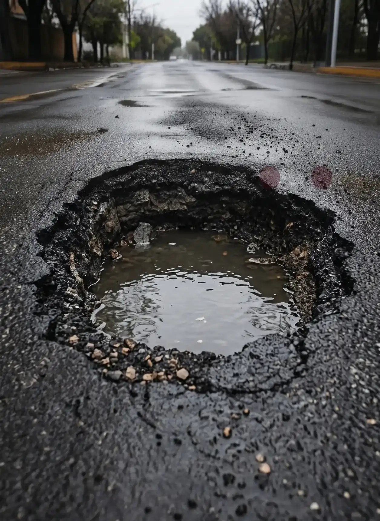 Bache dramático en carretera mexicana